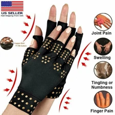 Copper Arthritis Compression Gloves Hand Support Rheumatoid Joint Pain Relief