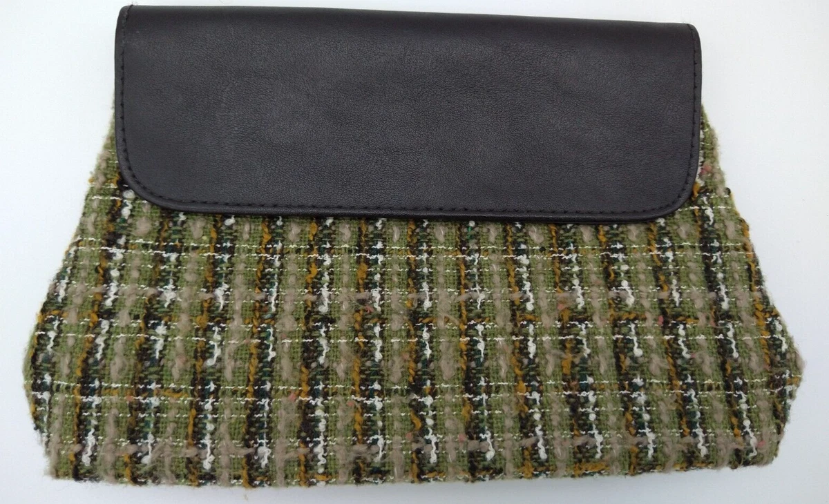 Vintage Estee Lauder Tweed Cosmetic Bag Clutch approx 8