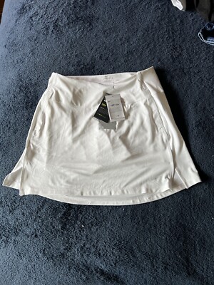 NWTGS Nike Dri-Fit Skort Women's White Golf Tennis Sports