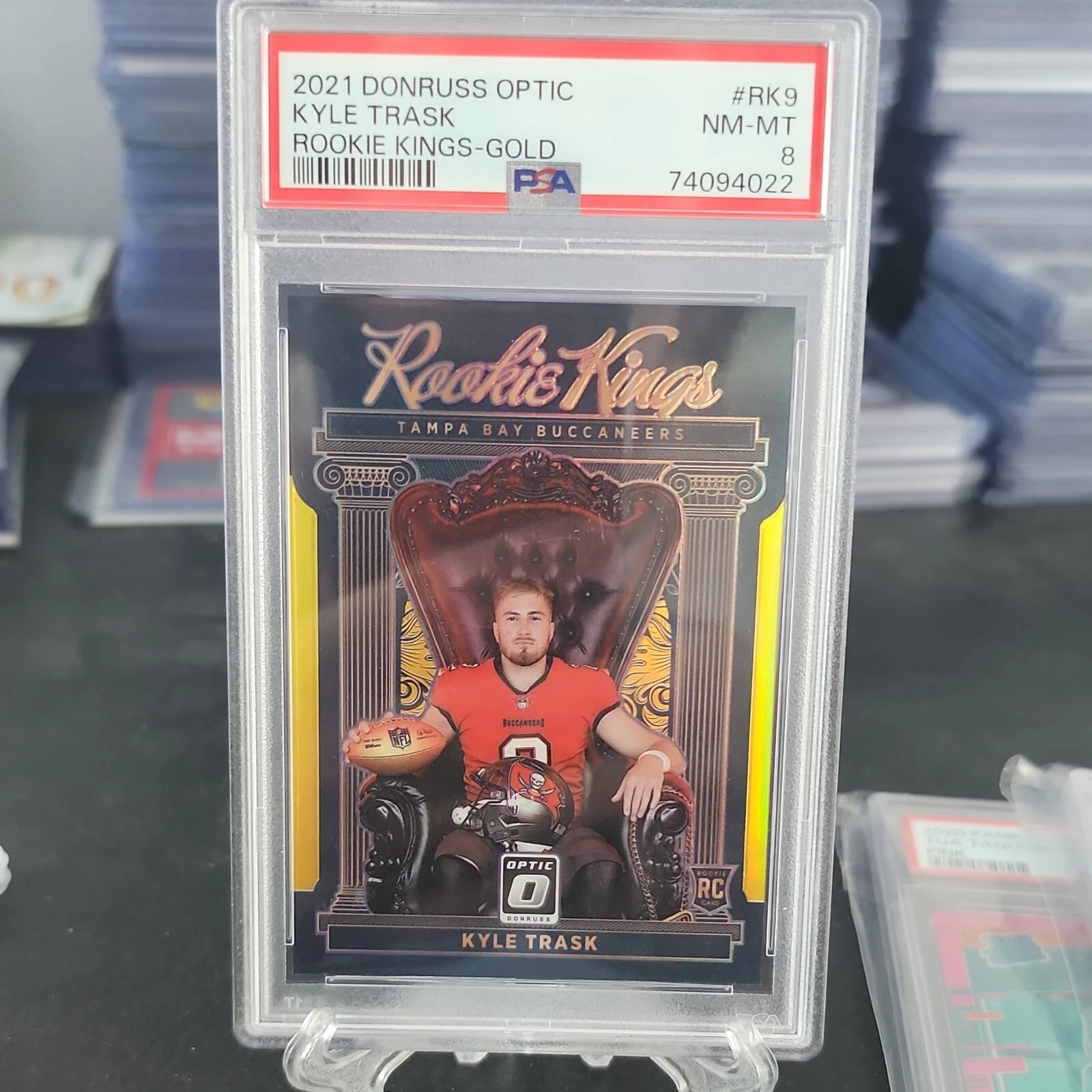 Kyle Trask Panini Donruss Optic Rookie Kings #RK9 Gold