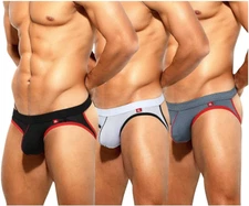 Gay Man Jockstrap Underwear Sexy String Mesh Jock Strap Briefs Cotton Panties