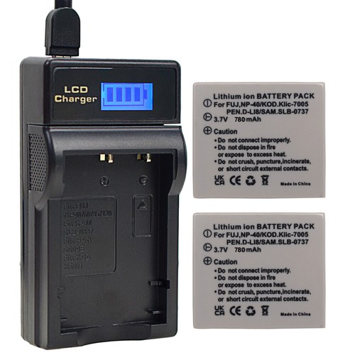 Batteria + caricatore per fotocamera NP-40 N Fujifilm FinePix Z1 Zoom Z2 Z3 Zoom Z5 Z5fd - Foto 2 di 30
