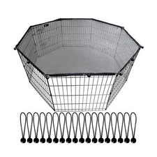 Universal Dog Playpen Top Cover, Provide Shade and Security for Outdoor and I...