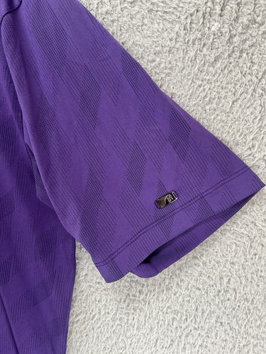 Nike Tiger Woods Collection Dri Fit Short Sleeve Polo Size Large Purple Shirt E3 - Picture 3 of 6