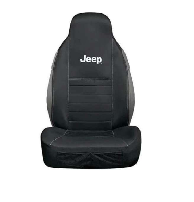 Nueva cubierta de asiento delantera sin laterales para camioneta SUV resistente Jeep Deluxe Foto 2 de 3