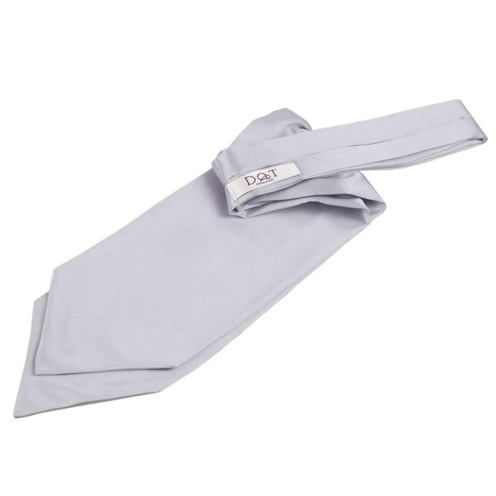 Silver Solid Satin Kids Cravat Silver Solid Satin Kids Cravat