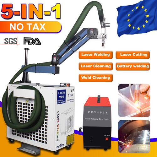 🔥1500W 5-in-1 Fiber Laser Welding Cleaning Machine Battery Welder Dule Pendulum - Picture 2 of 20