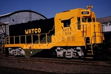 Vtg 1990 Train Slide 1002 WATX Watco Engine Springfield OR X1B132