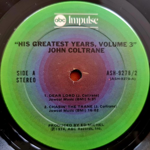 John Coltrane (e) The Best Of John Coltrane His Greatest Years Vol 3 Import LP - Picture 10 of 10