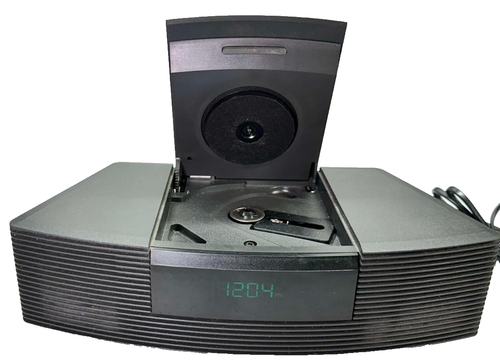 BOSE Wave AM/FM Radio CD Player Alarm Clock AUX AWRC-1G Black-(NO REMOTE)-WORKS