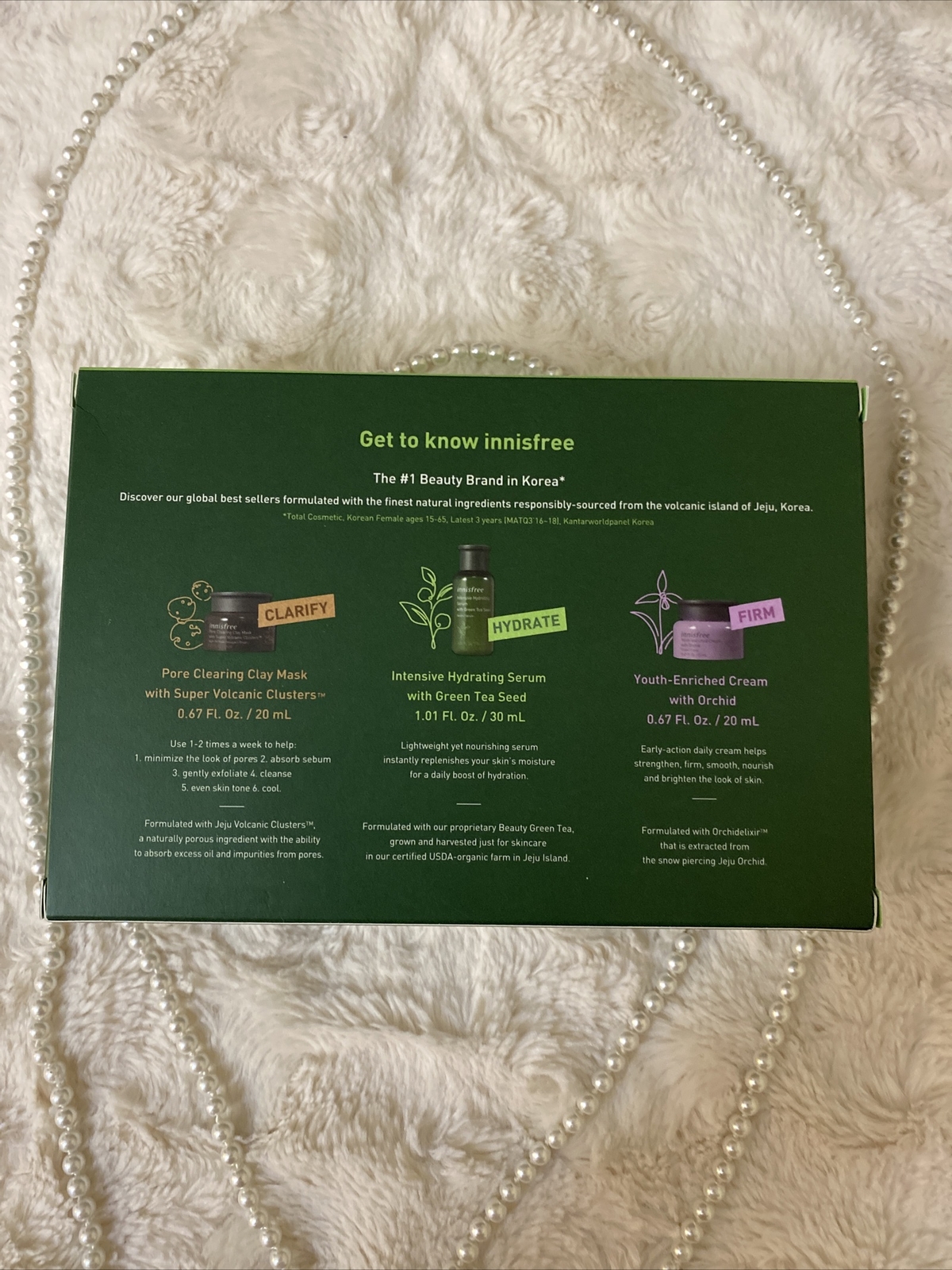 Innisfree Best Seller Discovery Set Three Pieces ~ Brand New In Box~ U.S Seller