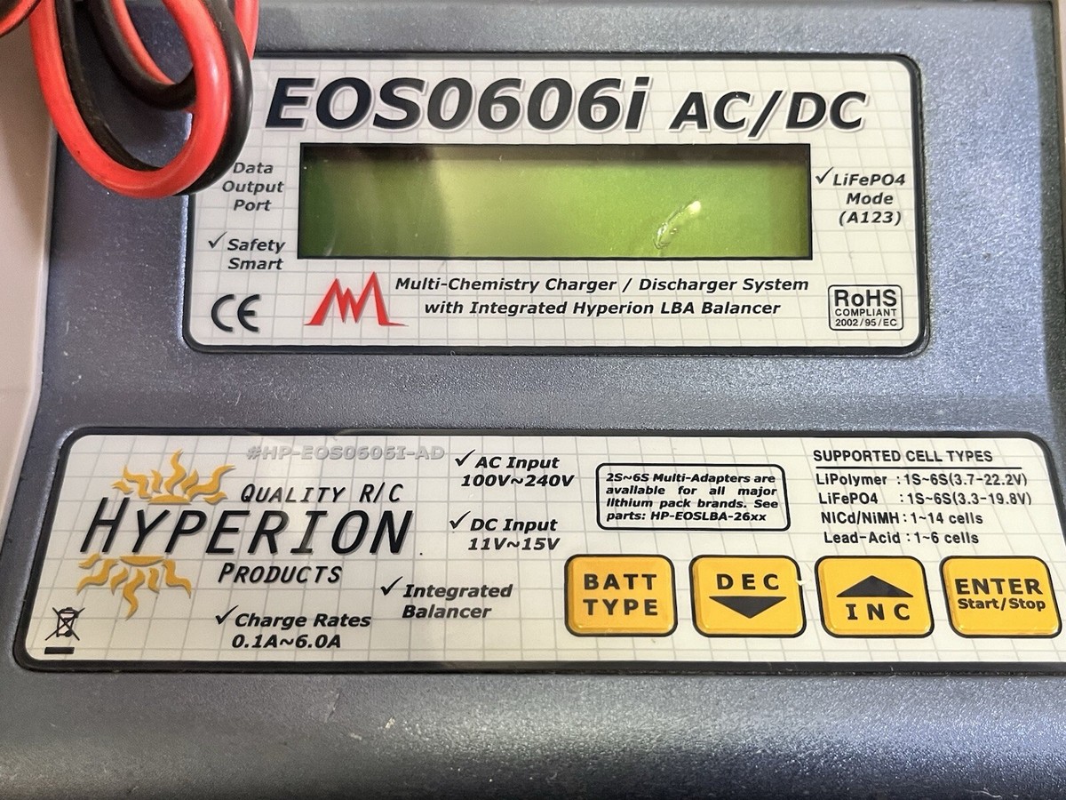 Hyperion EOS0606i AC/DC Digital Peak Charger Free Shipping | eBay