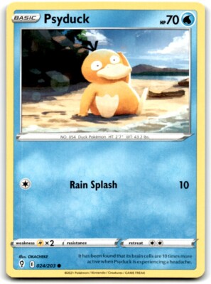 2021 Sword & Shield - Evolving Skies Psyduck 3 Basic/Common #24