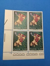 I.P.S ROMA 1972 GLORIA L. 20 - ITALIA QUARTINA FRANCOBOLLI VALORI IN LIRE  NUOVI