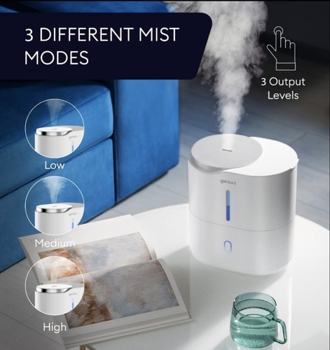 Top Fill Cool Mist Humidifier for Bedroom & Essential Oil Diffuser 2L -... - Picture 4 of 8
