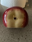 Vtg Farmhouse Ceramic Apple String Holder Wall Hanging Dispenser-Tender Heart — photo 7