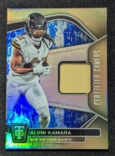 2024 Panini Totally Certified Gamers Mirror Platinum Blue Camo Alvin Kamara