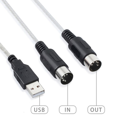 180x2 cm MIDI -Kabel zum USB -Midi -Kabelmusik -Bearbeitungskordkordkabel - Bild 2 von 12