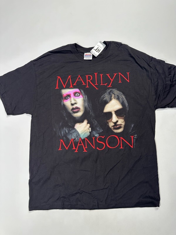 VINTAGE MARILYN MANSON RAPE OF THE WORLD TOUR 2008 Graphic Print  XL