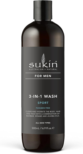 Men's 3-in-1 Wash for Sport, Body, Hair & Shaving, 500ml - Picture 11 of 12