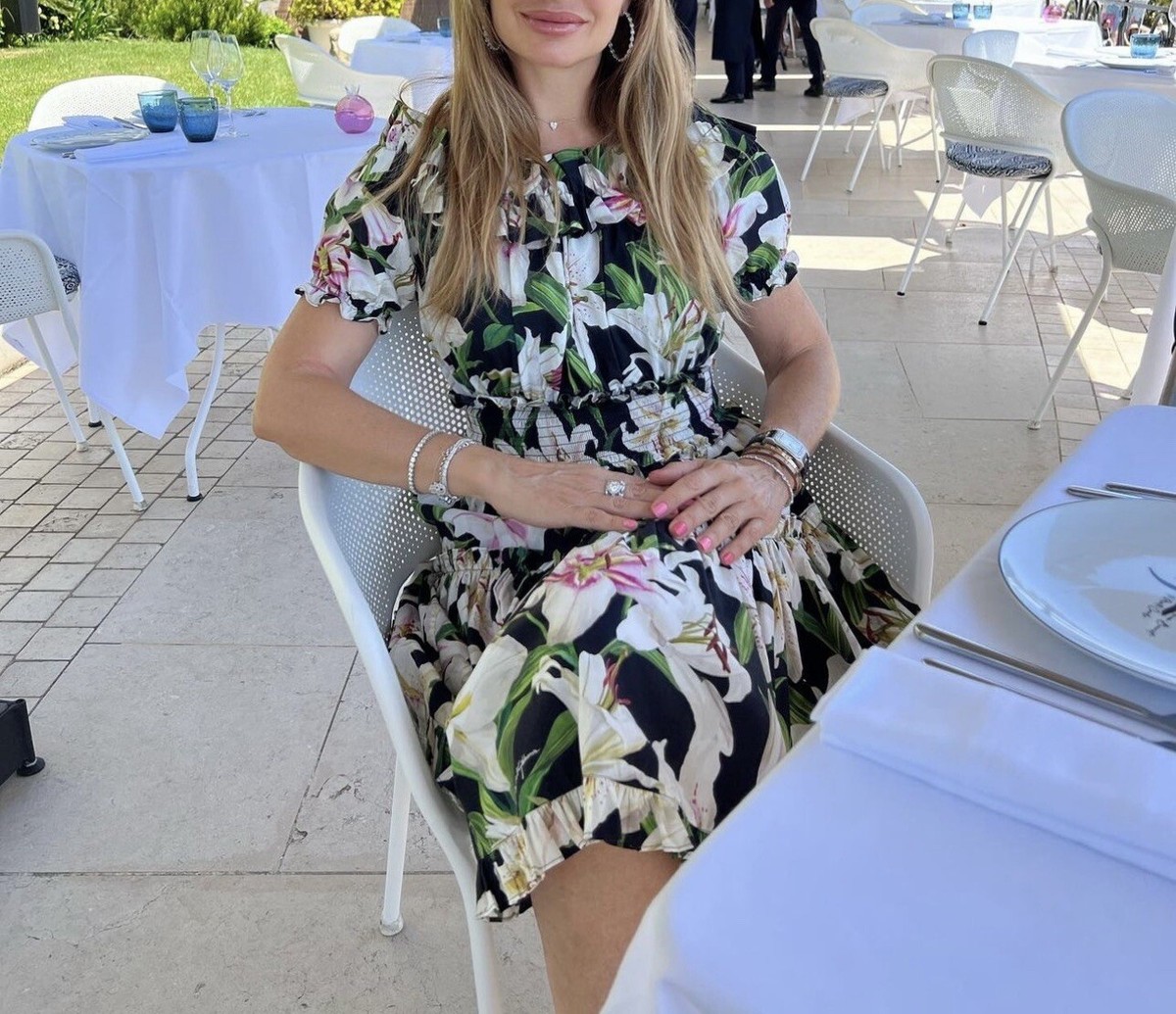 dolce & gabbana off the shoulder lily print dress Dolce & Gabbana Cotton Lily Print Off Shoulder Dress