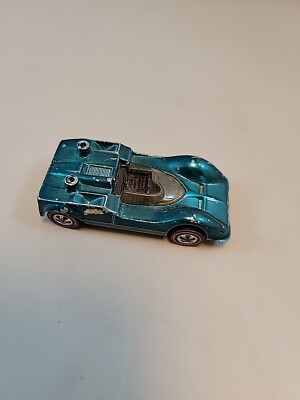CHAPARRAL 2G - Green wBlack Int No Wing US 1968 Original Hot Wheels REDLINE Nice