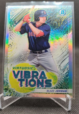 2022 Bowman Chrome Virtuosic Vibrations #VV-10 Blaze Jordan Boston Red Sox card