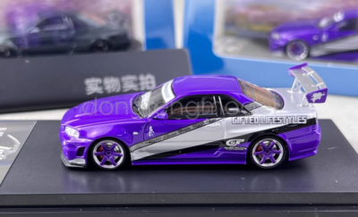 1/64 ミニカー 5台セット R34 Z-tune RX-7 フェアレディZ Fuji 1:64 Scale Skyline R34 Z-Tune Sport Diecast Metal Car Model