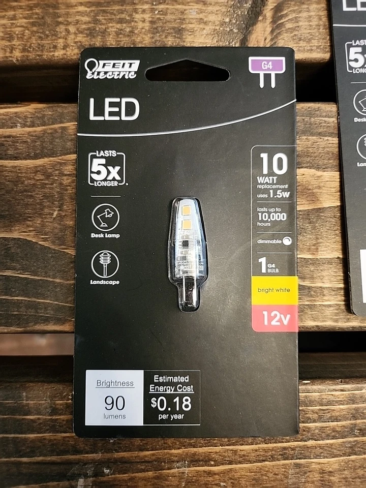 Feit 10 W T4 G4 Bi-Pin Base 12-Volt Landscape LED Light Bulb- (2-PACK)  - Image 2 of 3