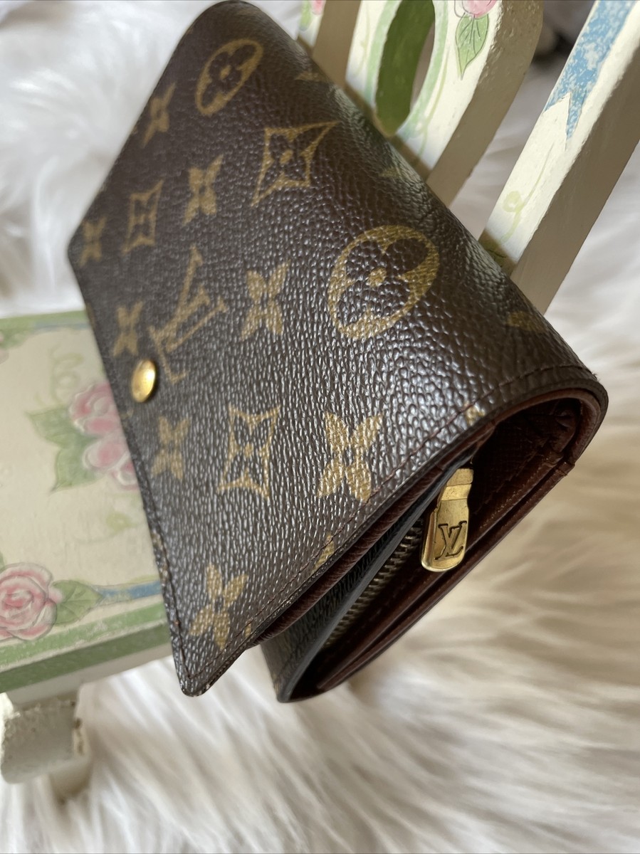 Louis Vuitton Portefeuille Tresor Monogram 帆布小巧型钱包棕色