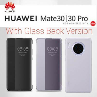 Genuine Huawei Mate 30 / Pro Smart View Flip Cover Case With Glass Back Version