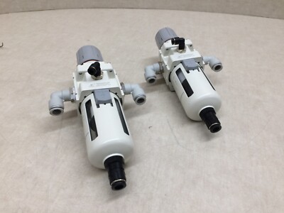 Lot of 2 Xing Chen AW4000-04 Air Filter Pneumatic Regulator Pressure Gauge