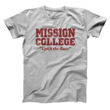 Mission College Maroon  Retro School Daze Hillman Gray Basic Men's T-Shirt