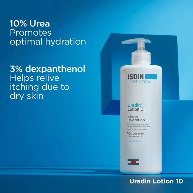 ISDIN Hydration Uradin Lotion10 Intense Hydrate 13.5 fl oz *New In Box* - Image 2 of 4