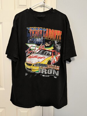 Vtg TERRY LABONTE  #5, Kellogg s NASCAR American Iron Double Sided Size XL, 2000