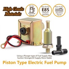Universal Electric Fuel Pump Solid State 2.5 To 4psi 90 Lph Petrol Facet 12 Volt Universal Electric Fuel Pump Solid State 2.5 To 4psi 90 Lph Petrol Facet 12 Volt
