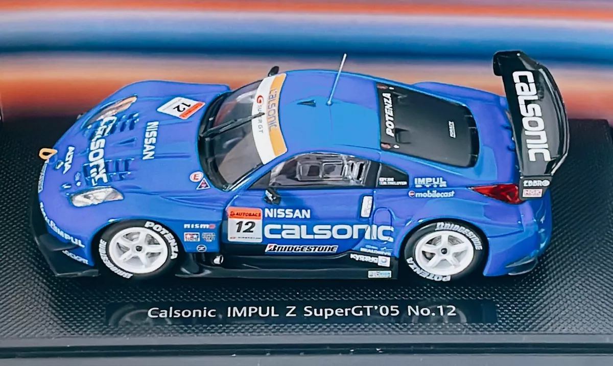 Nissan Calsonic IMPUL Z Super GT 2005 No,12 EBBRO 1:43 Die Cast Limited