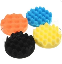4pcs Sponge Wave Polishing Buffing Pads Kit 4 Inch for Car polisher