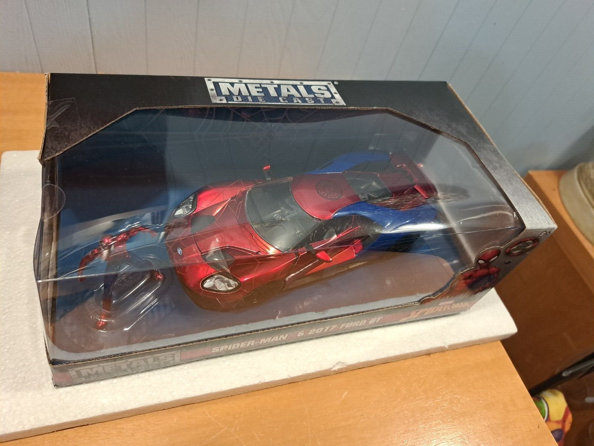 SPIDER MAN & 2017 FORD GT| MARVEL DIE-CAST ACTION FIGURE AND MODEL