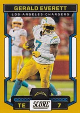 2023 Score Football Gold/Yellow Card #148 Gerald Everett