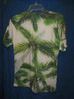 MR. GUGU & MISS GO women's SS Tropical print top sz XS polyester
