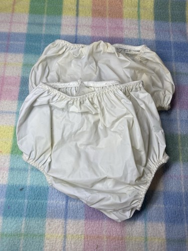 Vintage Gerber Vinyl Plastic Training Pants Small Rubber Lot Of 2