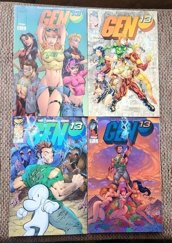 Gen 13 #12 #13A #13B #13C J. Scott Campbell VINTAGE 1996 Jim Lee Wolverine Spawn