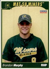 2005 Mat-Su Miners Choice 19 Brandon Murphy Charleston Illinois IL Baseball Card