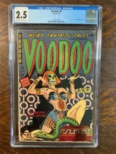 Voodoo #08 Farrell 4/53 CGC 2.5 Ow-W Pre-Code Horror Comic Classic! Rare
