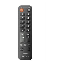 Telecomando TV Meliconi SPEEDY 2+ 807026, Universale, Nero, Compatibile con i