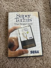 Super Tennis (Sega Master System SMS, 1986) CIB Complete w Manual