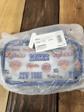 FOCO NBA Team Logo Stripe Clear Crossbody Bag Retro Print NY New York Knicks