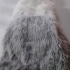 Pottery Barn Teen Snowcone Himalayan Faux Fur Bean Bag Cover Gray White NWT