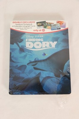 Finding Dory Target Exclusive Steelbook Lithograph Set Blu Ray DVD Movie NEW
